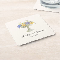 Romantic Tuscan Garden Urn with Flowers Wedding