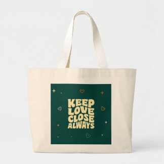 Romantic Typography Tote Bag Valentine Gift