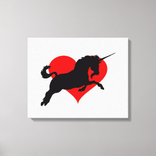 Romantic Unicorn Canvas Print