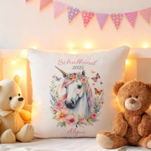 Romantic unicorn with flowers - schoolchild 2025 |