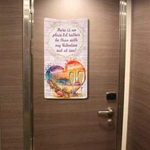 Romantic Valentine Cruise Door Marker Banner
