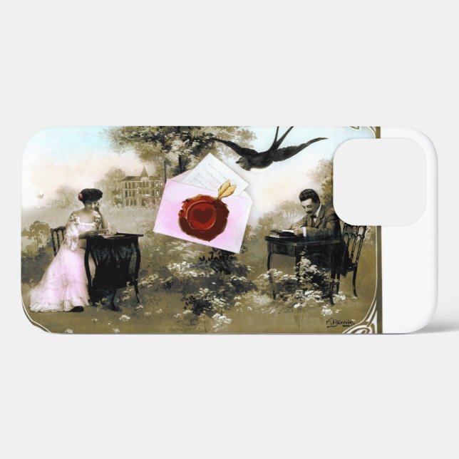ROMANTIC VALENTINE LETTER ,RED WAX SEAL Case-Mate iPhone CASE (Back (Horizontal))
