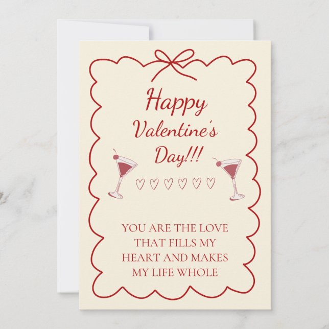 Romantic Valentine’s Day Card (Front)