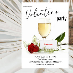 Romantic Valentine’s Day Party Invitation