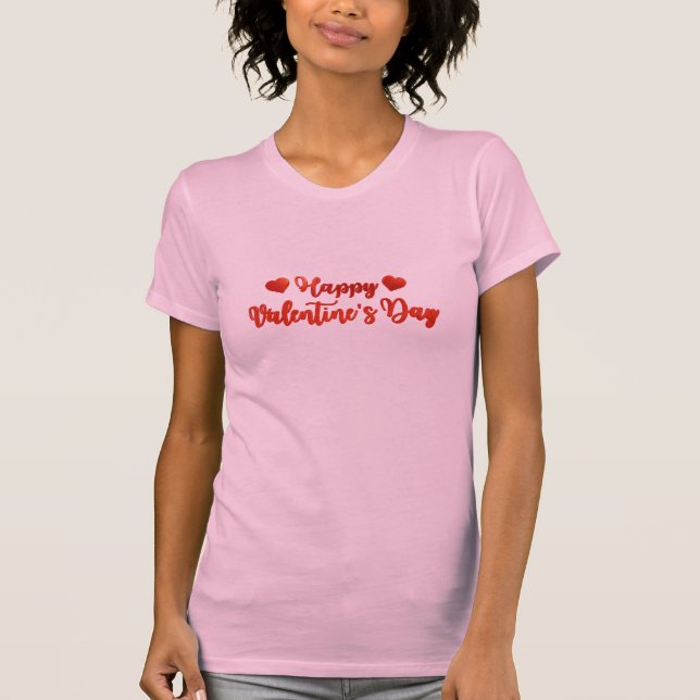 Romantic Valentine’s Day Quote  T-Shirt (Front)
