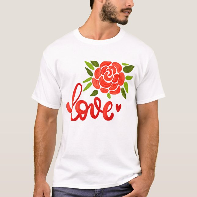 Romantic Valentine’s Day Quote  T-Shirt (Front)