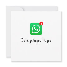 Romantic Valentine's Day Card - "I Always Hope It"