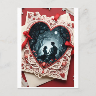 Romantic Valentine's Day Card - Love Heart Design