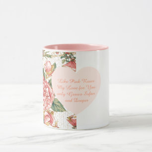 Romantic Valentine's Day with Lovely Roses Mug