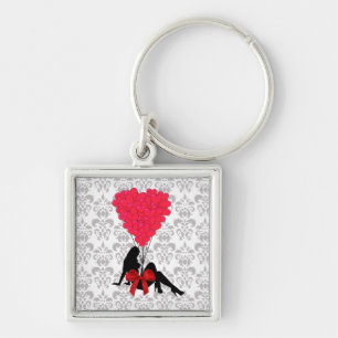 Romantic Valentines design Key Ring