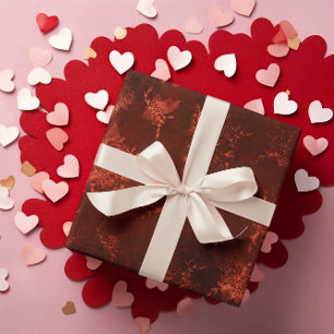 Romantic Velvet Rose Valentine's Day Wrapping Paper