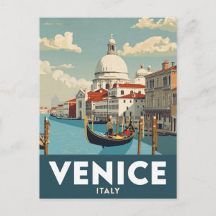 Romantic Venice Canal View Postcard