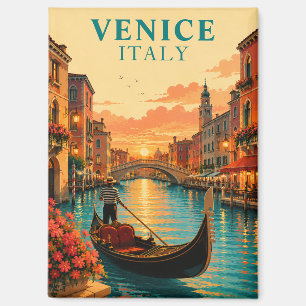 Romantic Venice Italy Gondola Ride Travel Souvenir Magnet