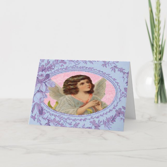 Romantic Victorian Easter Card (Front)