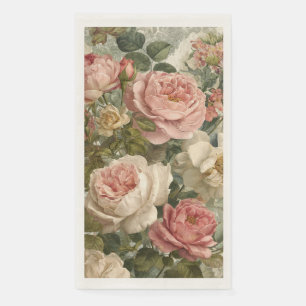 Romantic Victorian Rose Vintage Napkin