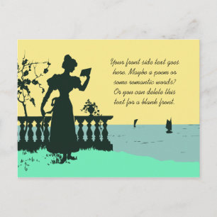 Romantic Victorian Style drawing Postcard