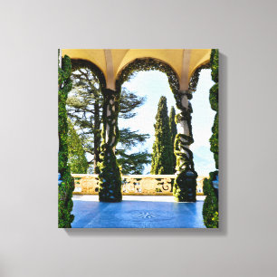 Romantic Villa del Balbianello (Lake Como, Italy) Canvas Print