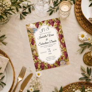Romantic Vineyard Wedding Invitation