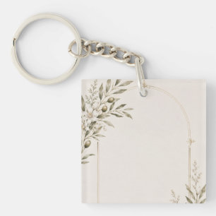 Romantic Vineyard Wedding Stationery  Key Ring
