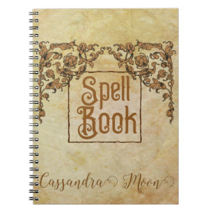Romantic, Vintage, Antique Spell Book