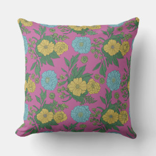 Romantic Vintage Botanical Cushion" Cushion