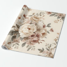 Romantic Vintage Floral Bouquet Pattern