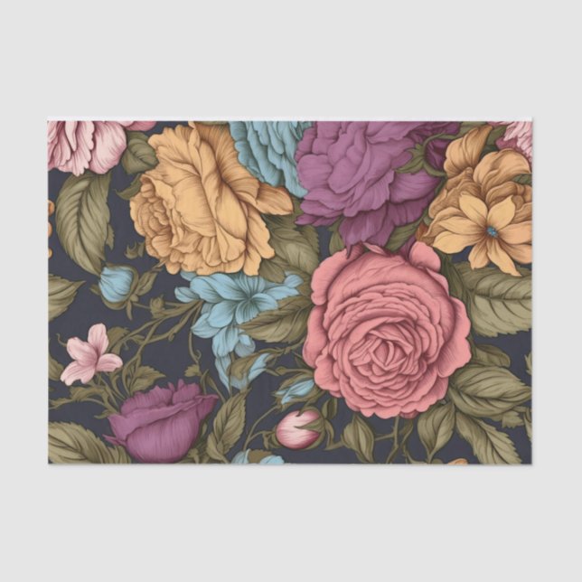 Romantic Vintage Floral Decoupage Paper (Front)