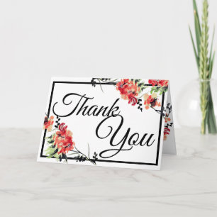 Romantic Vintage Garden   Thank You Card