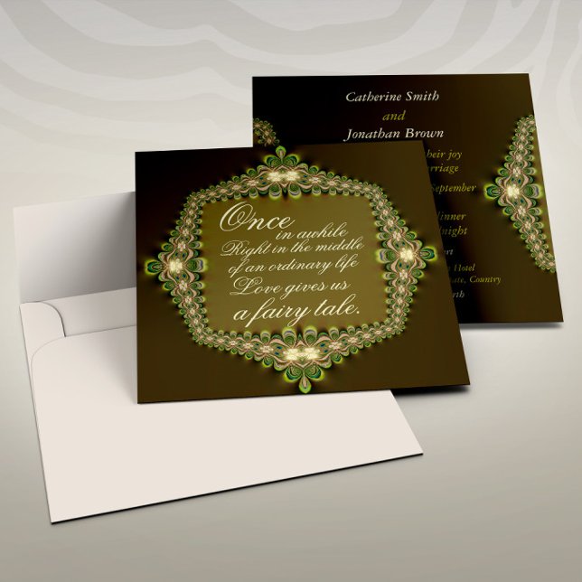Romantic Vintage Lace Fairytale Wedding Invitation (Creator Uploaded)