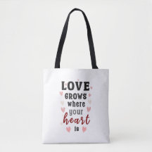 Romantic Vintage Love Grows Where Your Heart Is