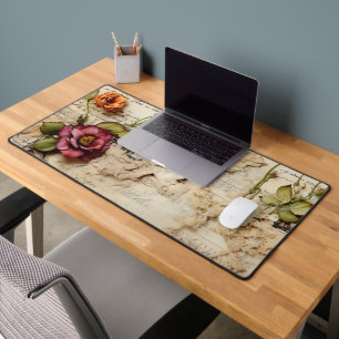 Romantic Vintage Parchment Letter Desk Mat