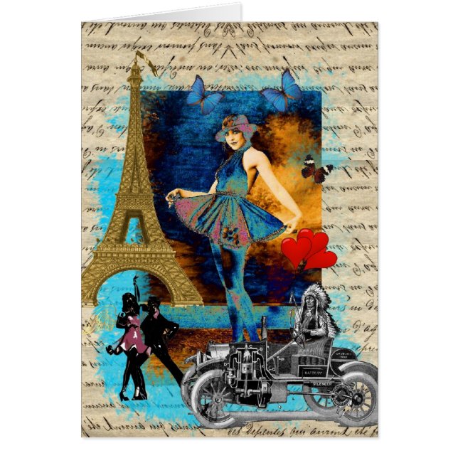 Romantic vintage Paris collage (Front)