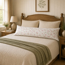 Romantic Vintage Pink Roses Soft Farmhouse Floral