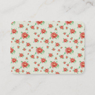 Romantic Vintage Red Roses Garden  Place Card