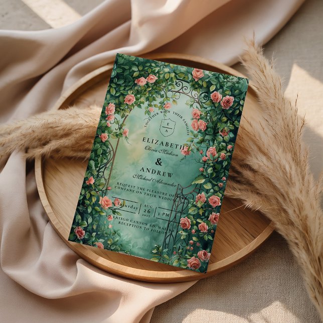 Romantic Vintage Rose Gate Invitation (Creator Uploaded)