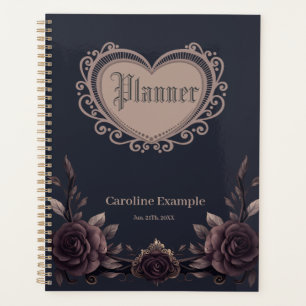 Romantic vintage roses. planner