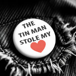 Romantic Vintage Tin Man Wizard of Oz Heart<br><div class="desc">Romantic Vintage Tin Man Wizard of Oz Heart Button - Since we all set off to see the wizard all those years ago, this much loved story lives in all our hearts and minds. To commemorate this beautiful tale we have a button design inspired by the classic book and movie...</div>