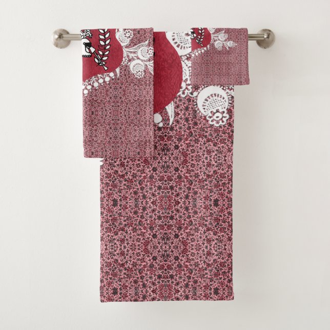 Romantic vintage towel set (Insitu)