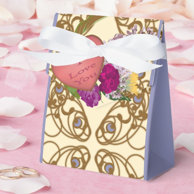 Romantic Vintage Valentine Favour Box (Wedding)