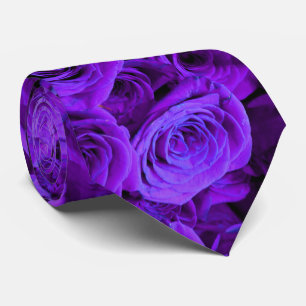 romantic violet purple roses, pretty rose bouquet tie