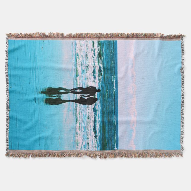 Romantic Walk on the Beach Blanket (Front)