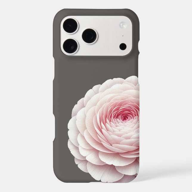 Romantic Warm Charcoal Blush Floral (Back)