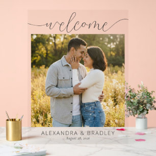 Romantic Warm Natural Photo Acrylic Sign