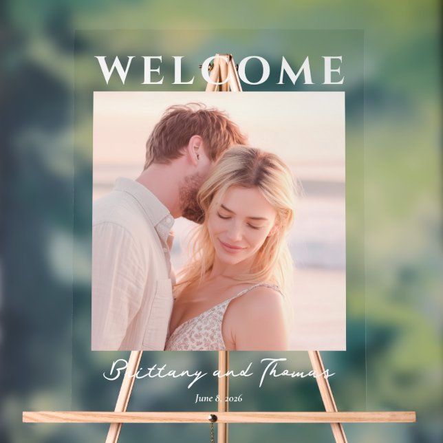 Romantic Warm Photo Acrylic Sign (Neutral)