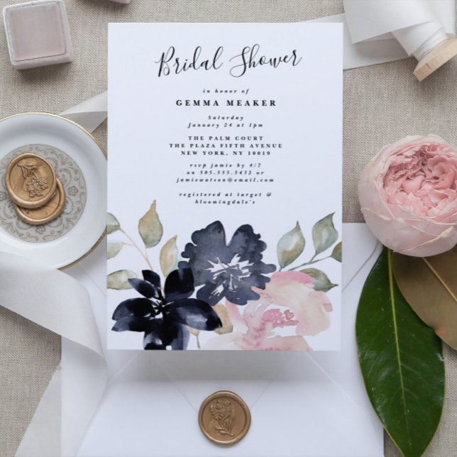 Romantic Watercolor Bridal Shower Invitation (Creator Uploaded)