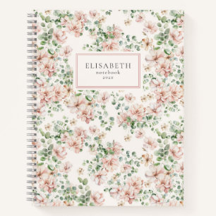 Romantic Watercolor floral Notebook