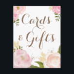 Romantic Watercolor Flowers Cards & Gifts Wedding<br><div class="desc">Whimsical cards and gifts featuring lovely watercolor illustrations of peonies and rose. This is a part of a wedding suite. Perfect for spring and garden weddings. Matching items are available.</div>