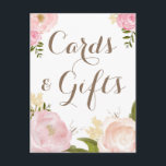 Romantic Watercolor Flowers Cards & Gifts Wedding<br><div class="desc">Whimsical cards and gifts featuring lovely watercolor illustrations of peonies and rose. This is a part of a wedding suite. Perfect for spring and garden weddings. Matching items are available.</div>