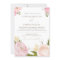 Romantic Watercolor Flowers Wedding Invitation