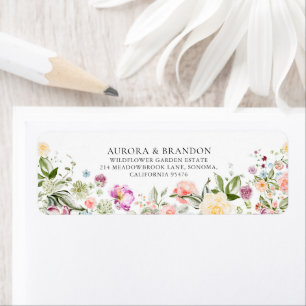 Romantic Watercolor Wildflower Wedding 